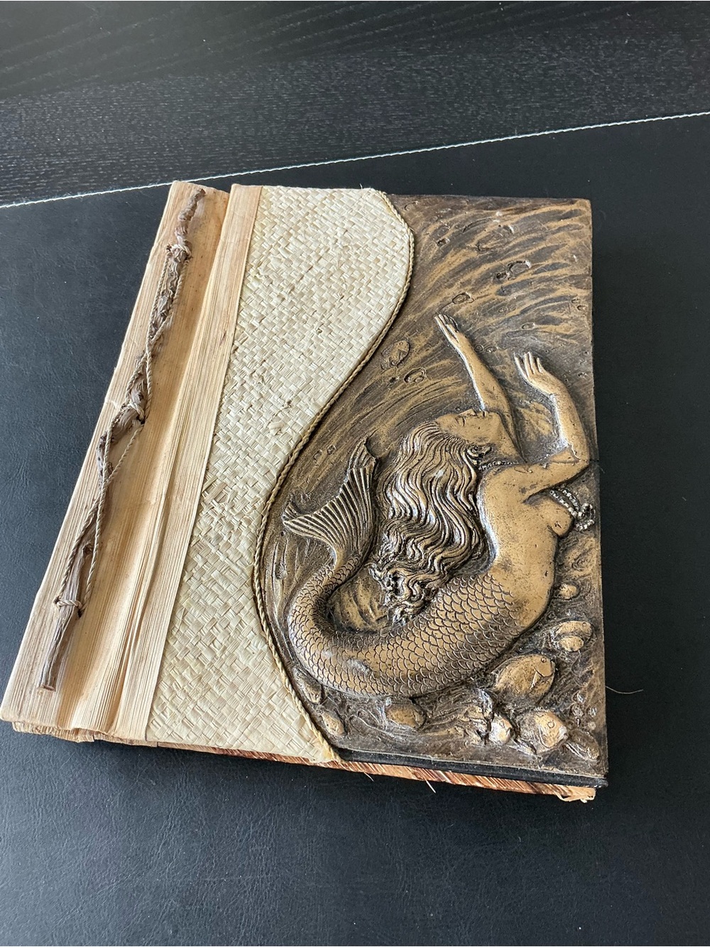 Handcrafted Mermaid Rustic Tropical Photo Album